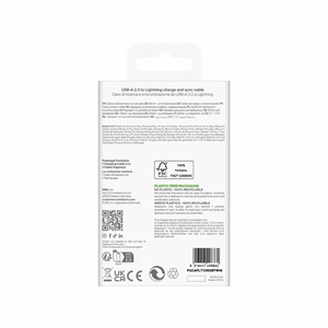 Puro TPE 12W USB-A - Lightning Kaabel 2m - valge