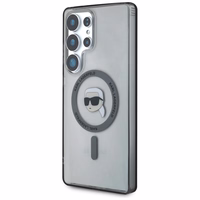 KARL LAGERFELD ümbris jaoks SAMSUNG S25 Ultra KLHMS25LHLSKIK (Magnetic IML Metal K. Heads) must