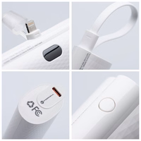 Powerbank Forcell F-Energy Power Plug F5K3 PD 20W 5000 mAh with built-in connector Lightning valge