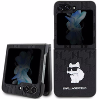 Karl Lagerfeld Saffiano Monogram Choupette Pin ümbris jaoks Samsung Galaxy Z Flip 5 - must