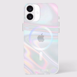 Case-Mate Soap Bubble MagSafe ümbris seadmele iPhone 16 Plus, sillerdav
