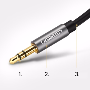 Ugreen AV119 10733 audio kaabel mini jack 3.5mm / mini jack 3.5mm 1m must