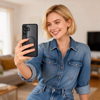 Tech-Protect Magmat MagSafe Ümbris for Samsung Galaxy S26+ - läbipaistev must