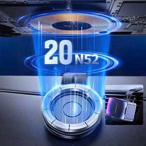 Wozinsky WCZ2Y2S Magnetic Car Holder with 15W MagSafe Inductive Charger for Car Cockpit - Black