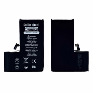StellarXcell Diagnostic aku Apple iPhone 15 Pro jaoks, 3274 mAh (standardne mahutavus + kvaliteetne BMS-i koopia)