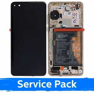 LCD ekraan ühilduv Huawei P40 raamiga / Blush Gold / (Service Pack)