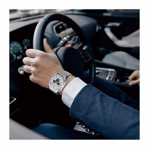DUX DUCIS strap MILANESE stainless steel magnetic 47 mm silver