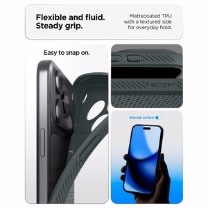Spigen Liquid Air ümbris iPhone 18 Pro Max / 17 Pro Max jaoks, roheline