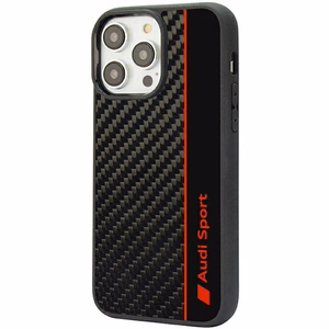Audi Carbon Fiber Stripe iPhone 14 Pro 6.1" must/must hardcase AUS-TPUPCIP14P-R8/D1-BK