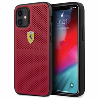 Ferrari FESPEHCP12SRE iPhone 12 mini 5.4" punane/punane kõvakaaneline korpus On Track Perforeeritud
