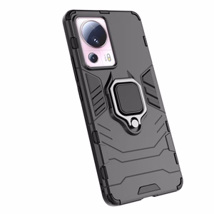 Ring Armor ümbris jaoks Xiaomi 13 Lite armored cover magnetic holder ring must