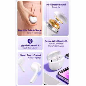 Bluetooth kõrvaklapid Essager Shine ES-07 violetsed