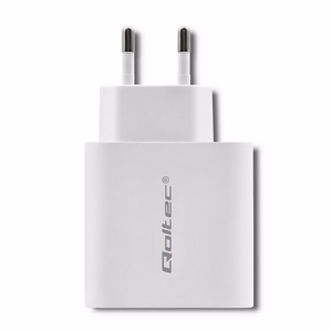 Qoltec 51718 laadija 45 W, USB-C PD, USB, valge