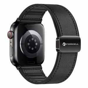 Strap to Apple Watch Forcell F-Design FA21 magnetic eco-friendly leather 38 / 40 / 41 mm black
