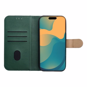 Flip case for iPhone 17 / 18 Split Book green and gold