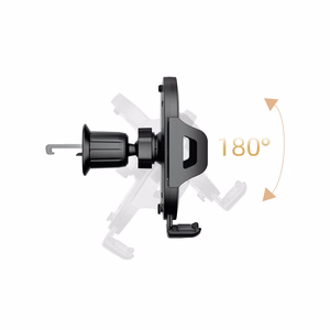 Dudao F2+ smartphone hoidja jaoks air vent, clamp - must