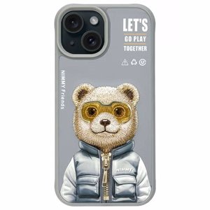 NIMMY ümbris COOL&CUTE 2.0 Bear jaoks IPHONE 15 hall