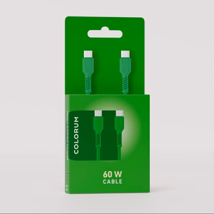 COLORUM kaabel USB-C - USB-C 1,8m 3A CK60-CC-04 xGreen