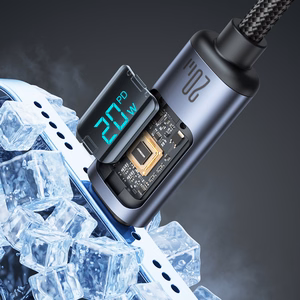 Joyroom Prism Series A16 Lightning / USB-C PD 20W 1.2m kaabel - must