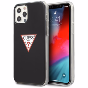 Guess GUHCP12MPCUCTLBK iPhone 12/12 Pro 6.1" чёрный/чёрный жёсткий чехол Triangle Collection