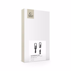 Tech-Protect Ultraboost DNA Cable with Keychain USB-C PD 60W / 3A - Gray