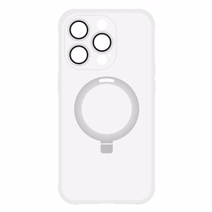 Чехол-подставка Tel Protect Magical Magsafe для iPhone 15 Pro Max серебряный