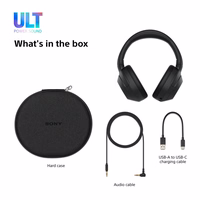 Sony ULT WEAR - Wireless Bluetooth Headphones with ULT POWER SOUND, Ultimate Deep Bass, Noise Cancelling, läbipaistev Call Quality, Up to 30hr Battery Life, IOS & Android