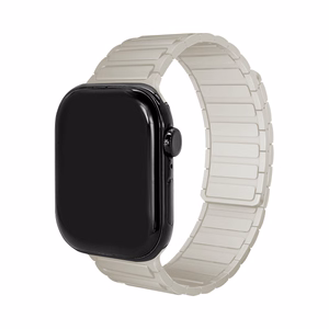 Mobilize silikoonist kellarihm - magnetiline - Apple 38/40/41mm - Starlight