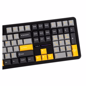 F108 Gray+Orange+Deep Gray Gasket klaviatuur Volcano RGB lülititega – AULA
