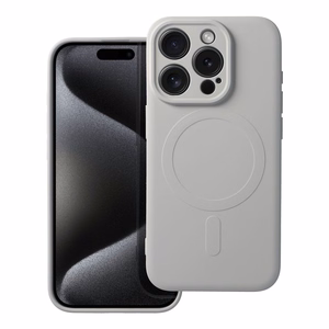 SILICONE MAG ÜMBRIS compatible with MagSafe jaoks IPHONE 15 Pro titanium