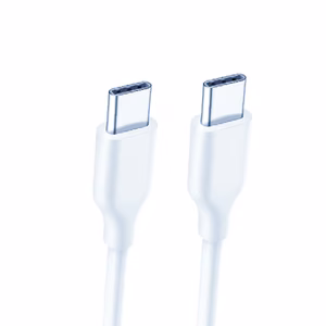 Kaabel Type-C - Type-C (in plastic bag, valge, 1.8m)