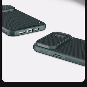Nillkin Textured S Case for iPhone 14, armored cover with camera cover, blue