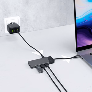 Green Cell USB-C jagaja GC Connect 7-in-1 (3x USB 3.1, HDMI 4K 60Hz, USB-C PD 85W, MicroSD/SD)