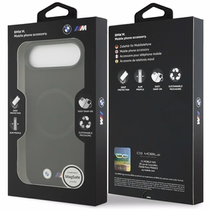 BMW M FW Metal Logo MagSafe Ümbris jaoks iPhone Air - must