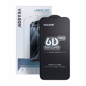 Mustade 6D Pro Veason kaitseklaaside komplekt SET10in1 iPhone 17 Pro / 18 Pro telefonile