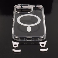 Tel Protect Strap Clear Ümbris jaoks Iphone 15 Pro valge