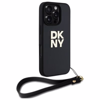 DKNY Wrist Strap Stock Logo iPhone 16 Pro Ümbris - Must