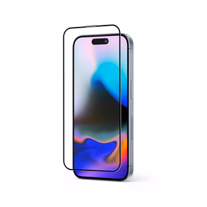Crong Anti-Bacterial 3D Armor Glass 9H kogu pinnaga liimuv karastatud ekraanikaitseklaas seadmele iPhone 16 Pro Max koos paigaldusraamiga