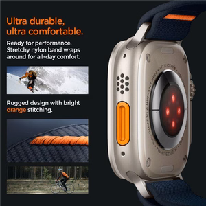 Spigen Fit Lite Ultra Strap jaoks Apple Watch 4/5/6/7/8/9/SE/Ultra (42/44/45/49 mm) - tumesinine