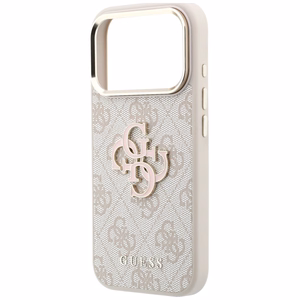 Guess 4G & Big Resin Logo ümbris mudelile iPhone 17 Pro / 18 Pro – värv: roosa