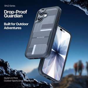 Чехол Dux Ducis Shld для Apple iPhone 17 чёрный узор Rhythm
