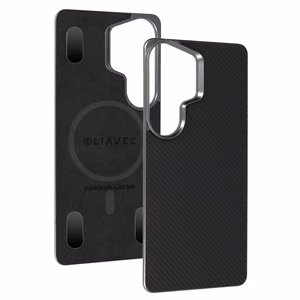 Liavec Carbon Layer Magsafe Aramid Fiber чехол для Samsung Galaxy S26 Ultra черный