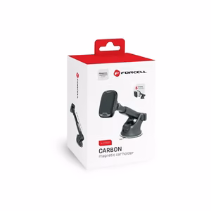 Magnetic car phone hoidja Forcell F-Grip Carbon H-CT327 windshield / dashboard must