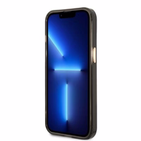 Guess kuldne Outline Translucent MagSafe ümbris jaoks iPhone 13 - must