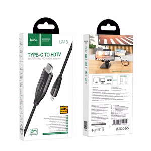 Cable Hoco UA16 Type-C to HDMI 2.0m gray
