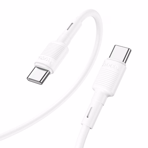 USB kaabel Hoco X83 60W Type-C to Type-C 1.0m valge
