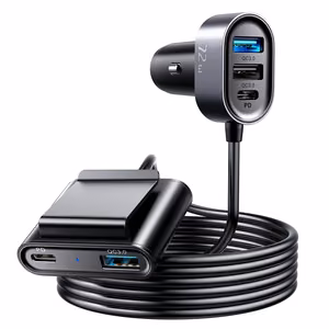 Joyroom car Laadija 2xPD + 2xQC3.0 72W 1.5m must (JR-CL05)