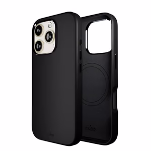 Puro Icon Mag Pro MagSafe Silicone Ümbris jaoks iPhone 16 Pro - Must