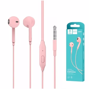 Handsfree Denmen (DR01P) 3,5mm roosa