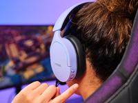 Trust GXT 491P FAYZO Headset Wired & Wireless Head-band Gaming USB Type-A Bluetooth must, lilla